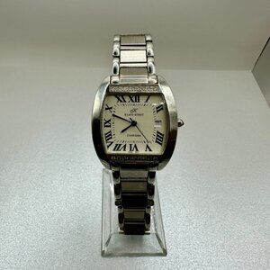 Authentic Klaus-Kobec Swiss Quartz Watch Charisma Men Steel Diamonds